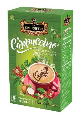 King Coffee   Cappuccino Coconut Flavor